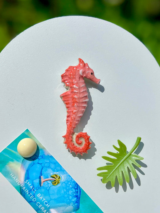 Pink Sea Horse Magnet