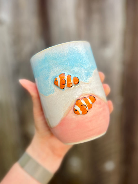 Double Clown Fish Tumbler (18oz)