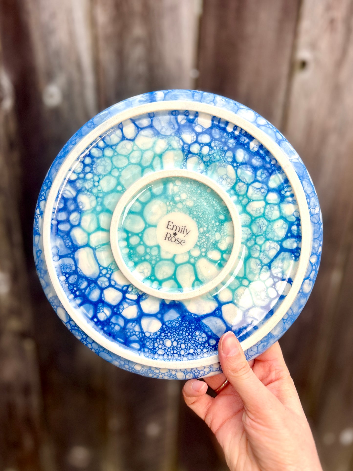 Manta Ray Plate (9" D)