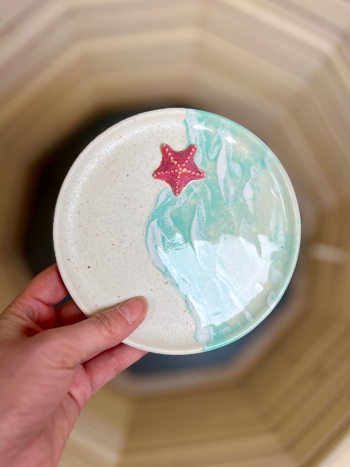 Seashore Trinket Dish (5.5" D)