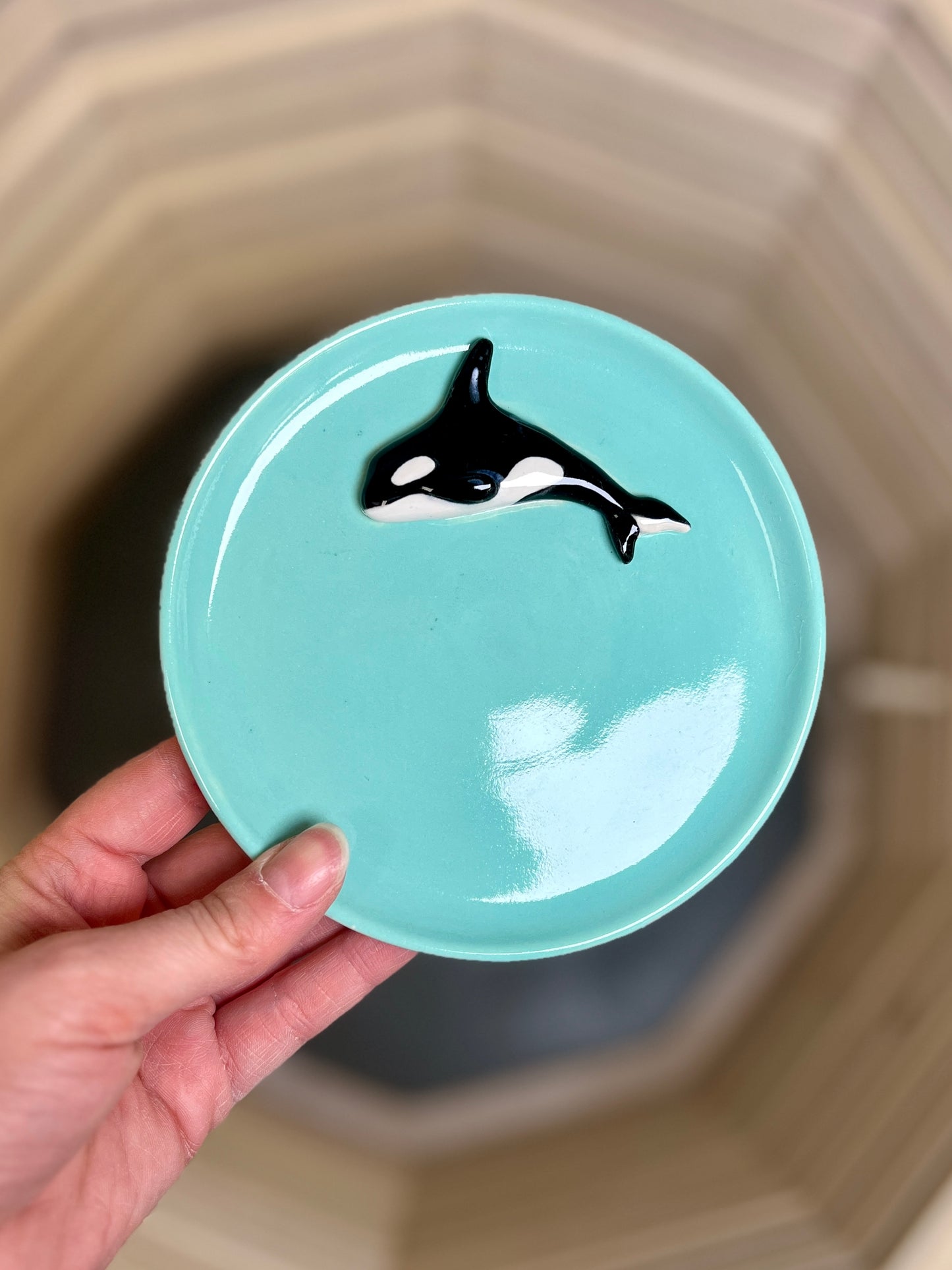 Orca Trinket Dish (5.5" D)