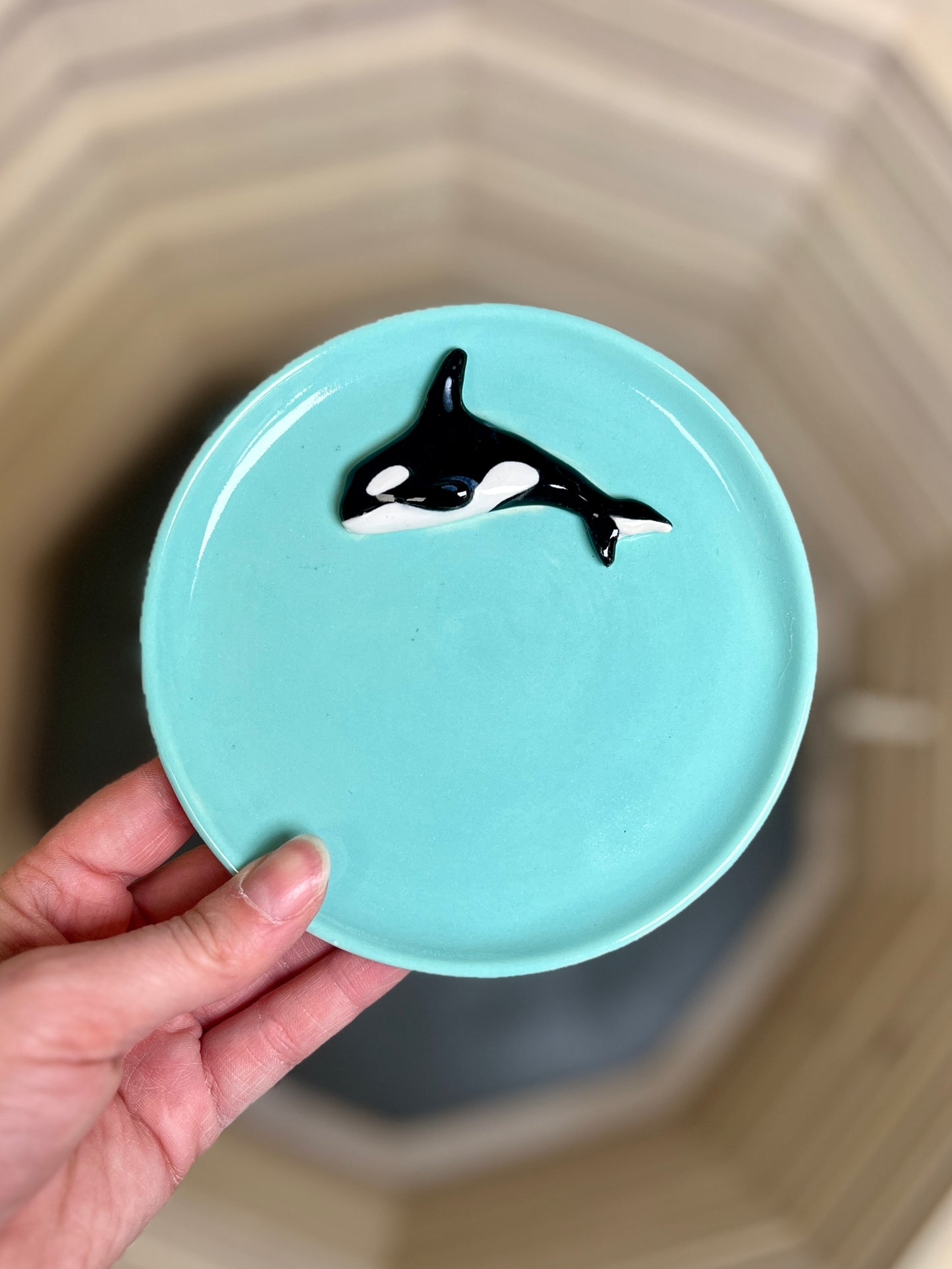 Orca Trinket Dish (5.5" D)