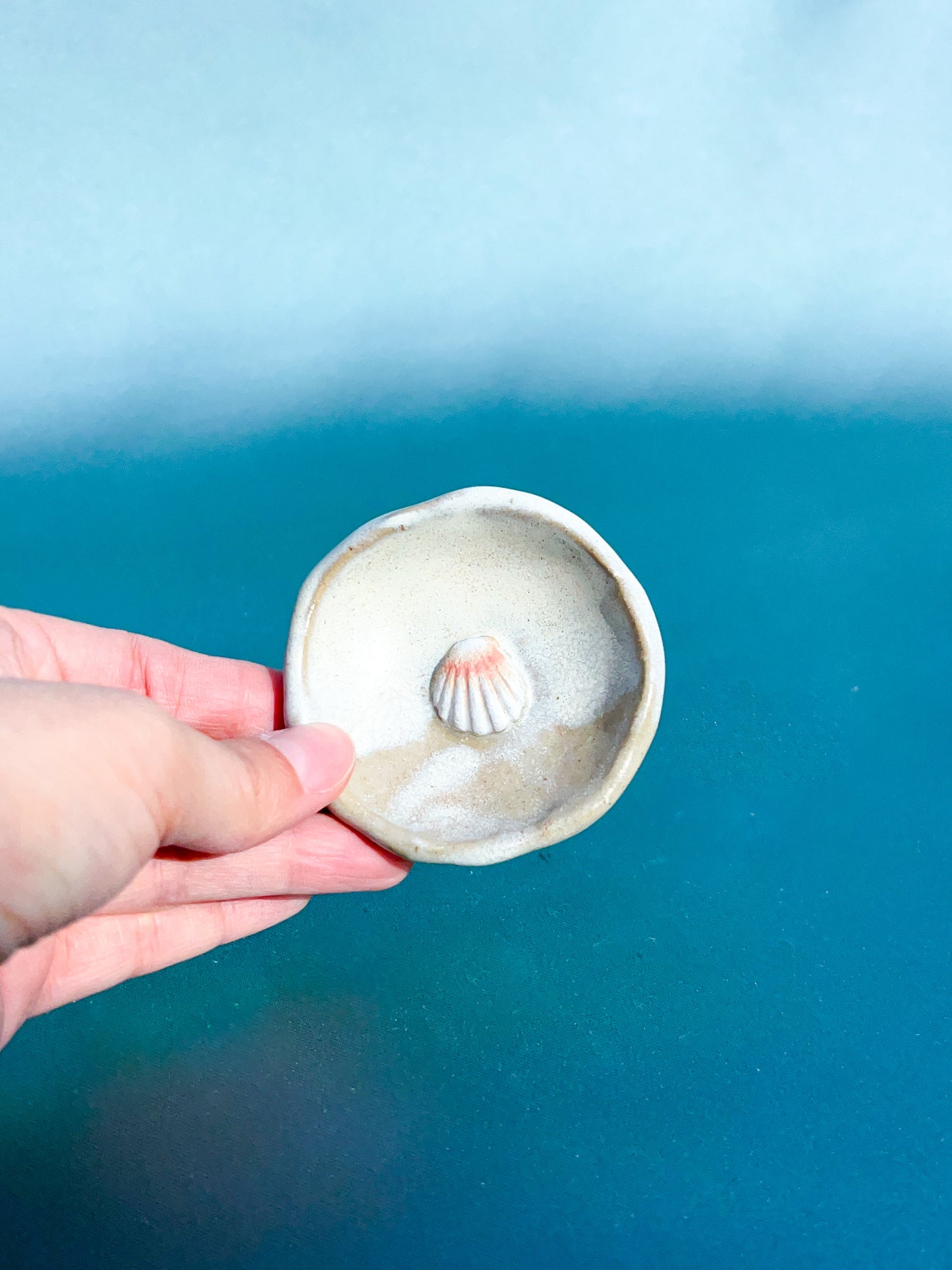 Frothy Pink Shell Pinch Plate