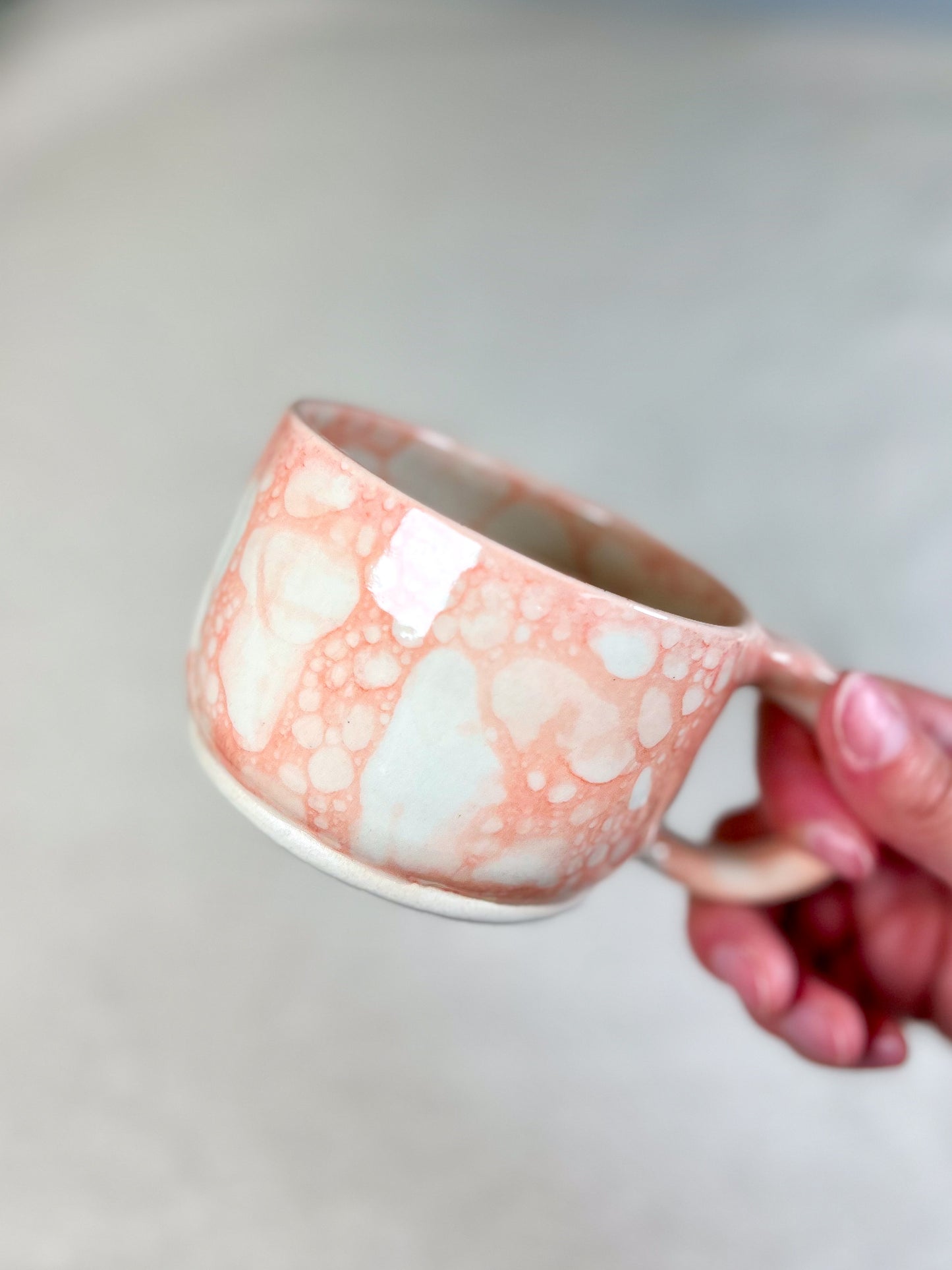 Coral Bubble Coffee Mugs