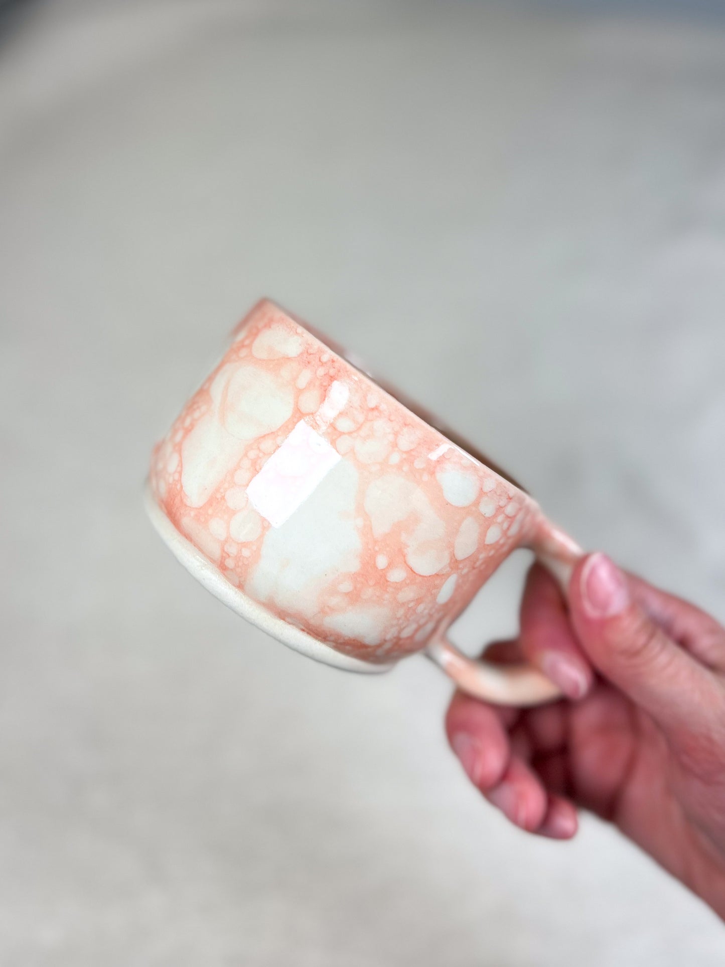 Coral Bubble Coffee Mugs