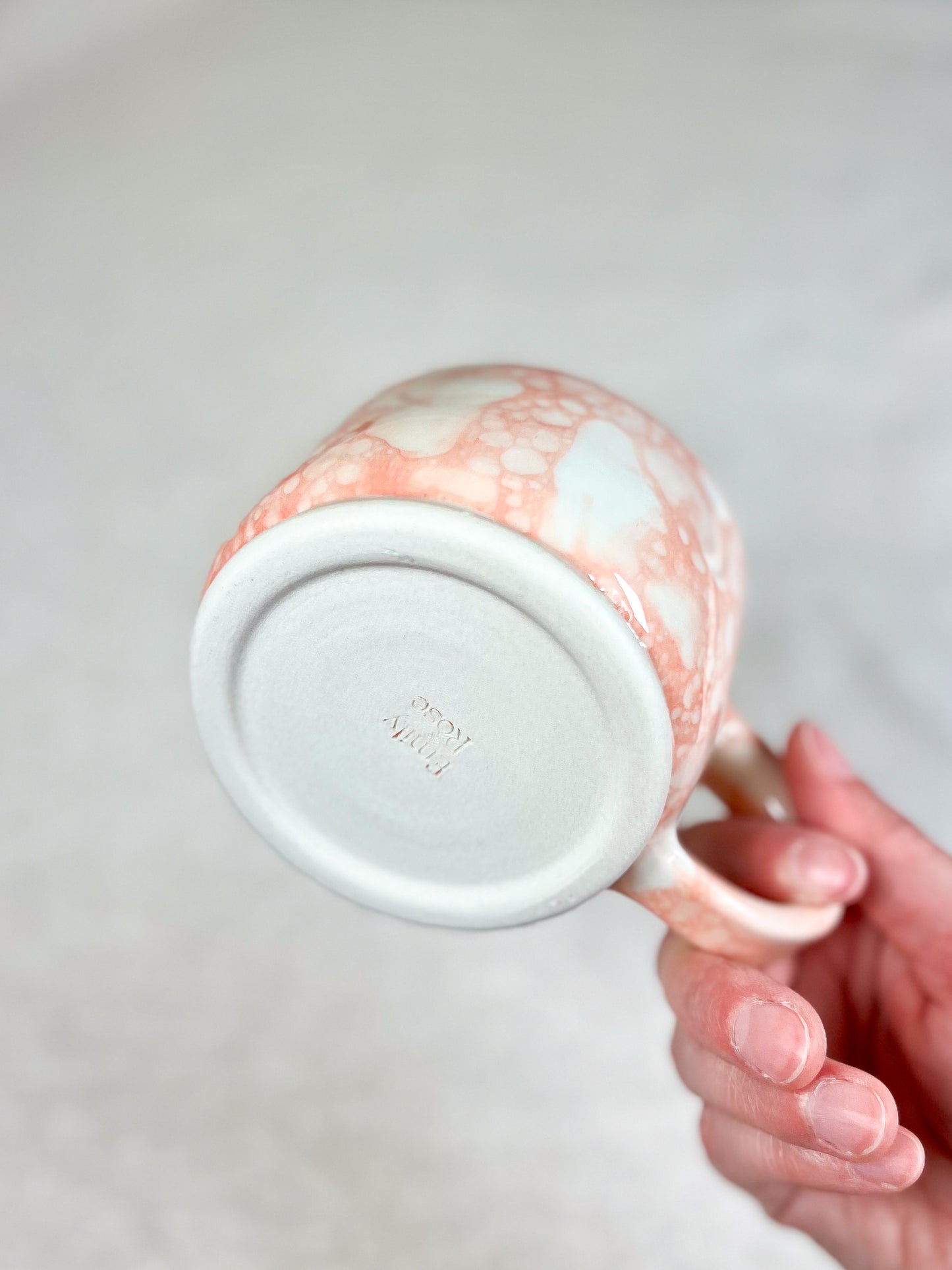 Coral Bubble Coffee Mugs